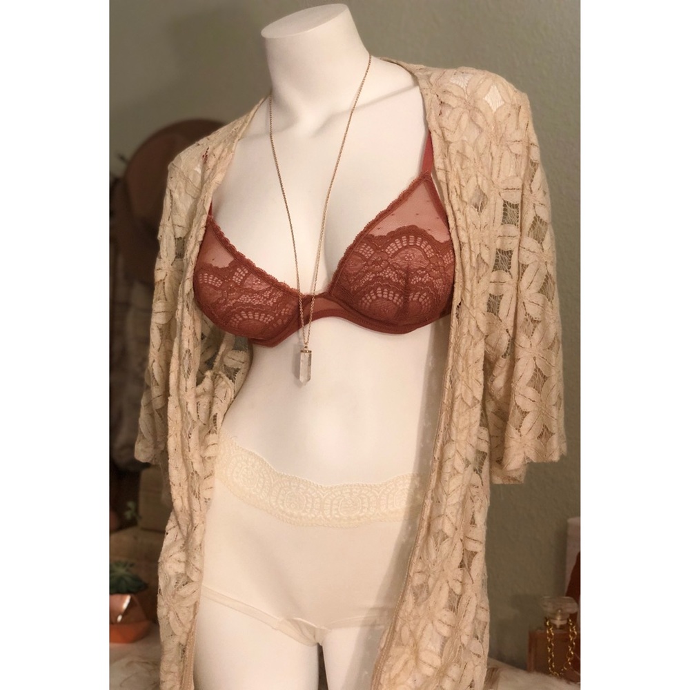 Free People Lace Triangle Bra 34B
